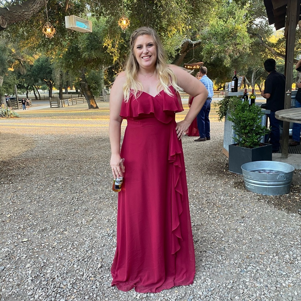 Azazie Bridesmaid dress in Burgundy